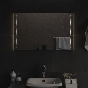 VidaXL Miroir de salle de bain à LED 80x50 cm - Transparent