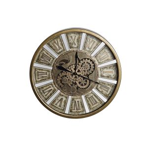 Image de Horloge Murale DKD Home Decor Engrenage Doré Fer 72 x 8,5 x 72 cm