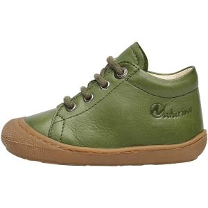 Naturino Chaussures Premiers Pas en Cuir, Vert 17