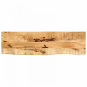 VidaXL Dessus de table 110x40x2,5cm bord vif bois massif manguier brut