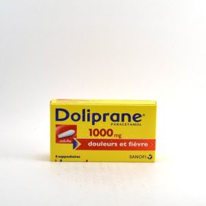 Sanofi Doliprane 1000 mg - 8 suppositoires