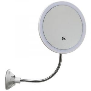 Miroir à Led Flexible "Ventouse" 43cm Blanc Prix