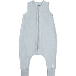 Lässig Combinaison pyjama enfant mousseline de coton bleu clair - Taille 98/104