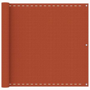 Écran de balcon brise pare vue protection confidentialité 90 x 400 cm PEHD orange 02_0010305