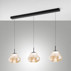 FABAS LUCE Deva Suspension LED à 3 sources lumineuses, rectangulaire, 3774-48-125,