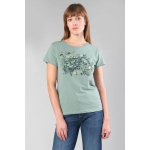 Le Temps des Cerises T-shirt T-shirt gracy vert sauge imprimé