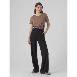 Vero Moda Pantalon Large Vmlivanaya HR Noos, Noir, XXL / 30L Femme