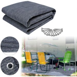 Yuenfong Tapis De Camping, Tapis De Haute Qualit&eacute; En Pehd, Tapis De Tente, Lavable, Antid&eacute;rapant, Sac De Transport Inclus, 2.5x4m