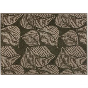 Vivaraise Tapis recyclé rectangulaire Flora outdoor Eucalyptus