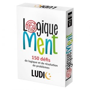 Ludic - Logiquement - 150 Défis De Logique Et De Résolution De Problèmes | Jeu De Société pour Adultes Et Enfants Dès 12 Ans, Jeu de Plateau pour Toute La Famille, Jeu de Cartes, Cadeau Garçon