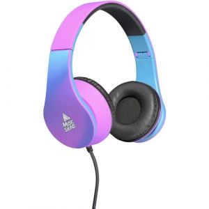 Music Sound | Casque Fil Fantasy | Casque Supra-auriculaire &agrave; Arceau Extensible et Repliable avec C&acirc;ble Anti-n&oelig;uds 1,2 m - Connecteur Jack 3,5 mm - Fantasy &ldquo;Violet&rdquo;