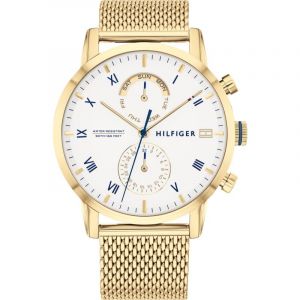 Tommy Hilfiger 1710403 Kane - Montre avec bracelet en maille-Doré