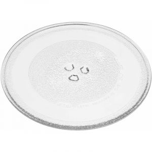 Vhbw Plateau tournant en verre de 25.5cm support en Y compatible avec Daewoo KOR2000A, KOR2605, KOR3000, KOR3000SL micro-ondes