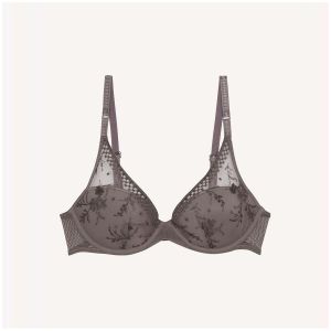 Passionata Soutien-gorge plongeant avec coques - Gris
