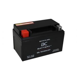 BC BATTERY 12V 6Ah GEL Batterie moto BCTX7A-GEL moto&scooter, sans entretien scellée préchargée similaire à YTX7A-BS