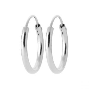 Créoles femme argent rhodié 16 mm - W0YYZ6