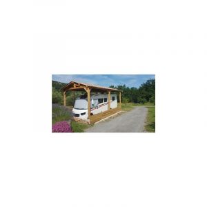 Image de Abri Deux Pentes, 400cmx650cm, Bois douglas Fran&ccedil;ais, Carport, Auvent, Abri Camping-car