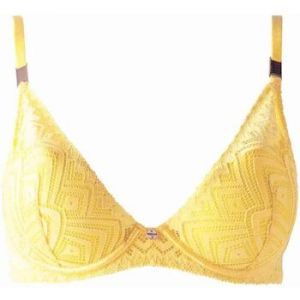 Soutien-gorge ampliforme coque moulée jaune Nina