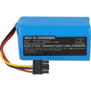 Vhbw Batterie remplacement pour Proscenic INR18650-M30-4S1P, T-4S1P-B-U21 pour aspirateur (2600mAh, 14,4V, Li-ion)