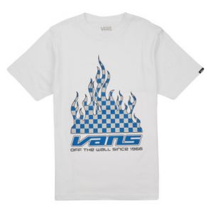 Vans T-shirt enfant REFLECTIVE CHECKERBOARD FLAME SS Blanc - Taille 10 / 12 ans,12 / 14 ans