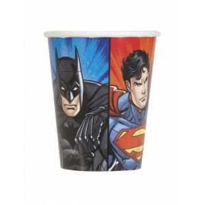 Unique Industries Inc 8 Gobelets en carton Justice League 25 cl Taille