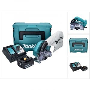 Image de Makita DCC500RM1J Scie circulaire sans fil 125mm Brushless 18V + 1x Batterie 4,0Ah + Chargeur + Coffret Makpac