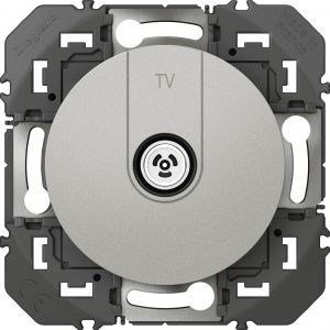 Image de Legrand Prise TV type F &agrave; visser Dooxie - Aluminium