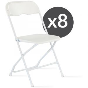 Image de MobEventPro Lot de 8 chaises pliantes de réception