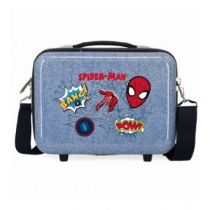 Image de Joumma Bags. ABS Trousse de toilette Spiderman Denim Adaptable bleu