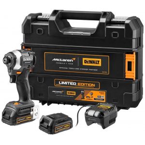 Image de Dewalt DCF85ME2GT Visseuse a choc sans fil McLaren 1/4" (206Nm/18V/2x1,7Ah) Tstak