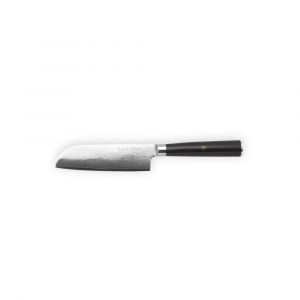 Fauchon Couteau santoku Damas noir - 25.5 cm