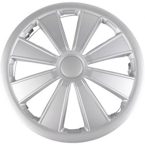 Start Enjoliveur de Roue Imola, Installation Facile, Universel, ABS Plastique, Gris, 15 Pouces