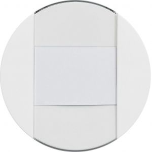 Hager Ateha interrupteur ou poussoir à fermeture 1F porte-étiquette 1F associable (WJA025)