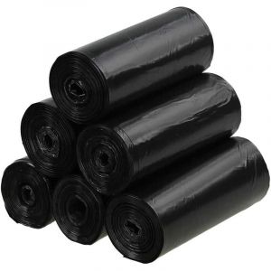 Nvees - Lot de 150 Sachet Poubelle 40L Sacs Poubelle en Plastique Noir