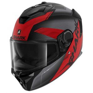 Shark Casque Intégral Spartan GT Elgen Mat Noir-Anthracite-Rouge 2XL 63-64cm