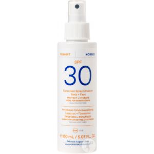 Korres &Eacute;mulsion Solaire IP30 Yaourt Visage Et Corps Spray 150ml