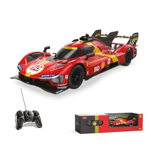Mondo Motors Ferrari 499P Le Mans, modèle à l'échelle 1:24, jusqu'à 8 km/h de Vitesse, Voiture pour Enfants ref 63846, Couleur Rouge
