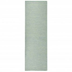 VidaXL Tapis &agrave; tissage plat d'ext&eacute;rieur 80x250 cm Turquoise
