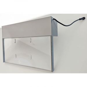 Zenlys - Lame d'eau led Cascade Largeur 30cm à encastrer dans un mur / Entrée d'eau dessous / Débord 13,5cm