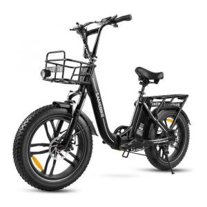 Samebike C05 Pro V&eacute;lo &Eacute;lectrique 20" - Moteur 500w - Batterie 36v/13ah - Autonomie 100km - Shimano 7 Vitesses - Pneus 20*4",Noir