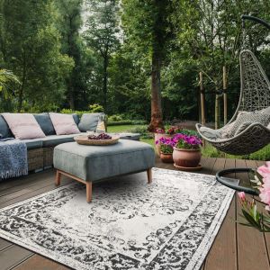 Unamourdetapis Tapis exterieur EX1 MED REVERSIBLE OEKO-TEX Noir - 280x380 - Noir