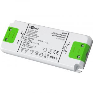 Goobay 65583 Transformateur LED 700 mA/12 W/LED Transformateur pour courant constant/Pilote LED Source de courant constant/Transformateur d'éclairage intérieur/bloc d'alimentation
