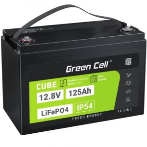 Batterie Green Cell CUBE LiFePO4 125Ah 12,8V 1600Wh IP54 d&eacute;charge 150A