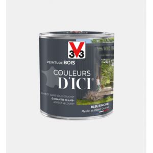 V33 Peinture bois Couleurs d'ici bleu encr&eacute; Velours 2L