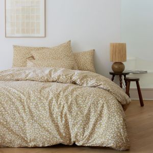 Housse de couette en percale de coton vert 240x220