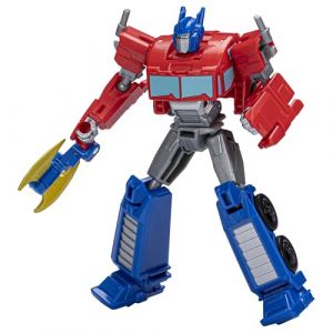 Hasbro Transformers EarthSpark, Figurine Optimus Prime Classe Guerrier de 12,5 cm, Jouet Robot pour Enfants, à partir de 6 Ans