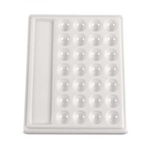 Image de Palette imitation porcelaine Nid'Art, 8,8 x 15,3 x 1,6 cm.