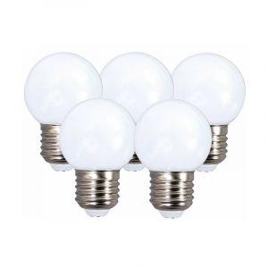 Image de Tibelec Lot de 5 ampoules led opaque E27 50 Lm ~ 7 W