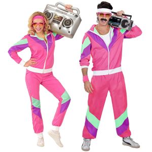 Image de Widmann Costume survêtement, rose, Tenue années 80, Jogging, Costumes de carnaval, Carnaval