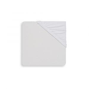 Jollein Drap-Housse en Jersey, 80/90 cm Longueur x 40 cm Largeur, Blanc